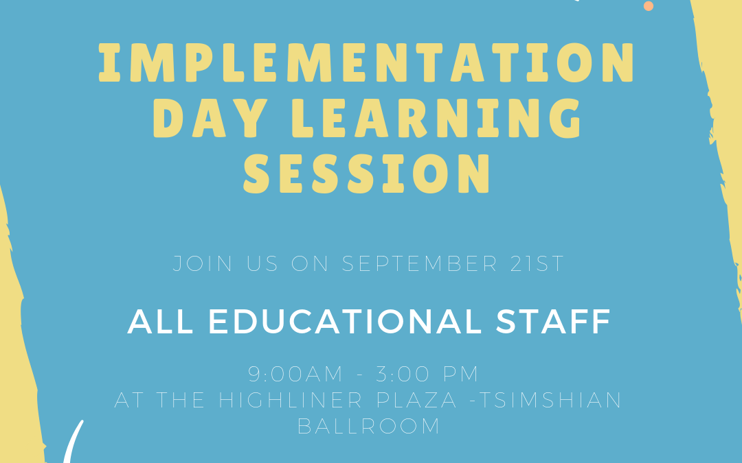Implementation Day for All Educational Staff