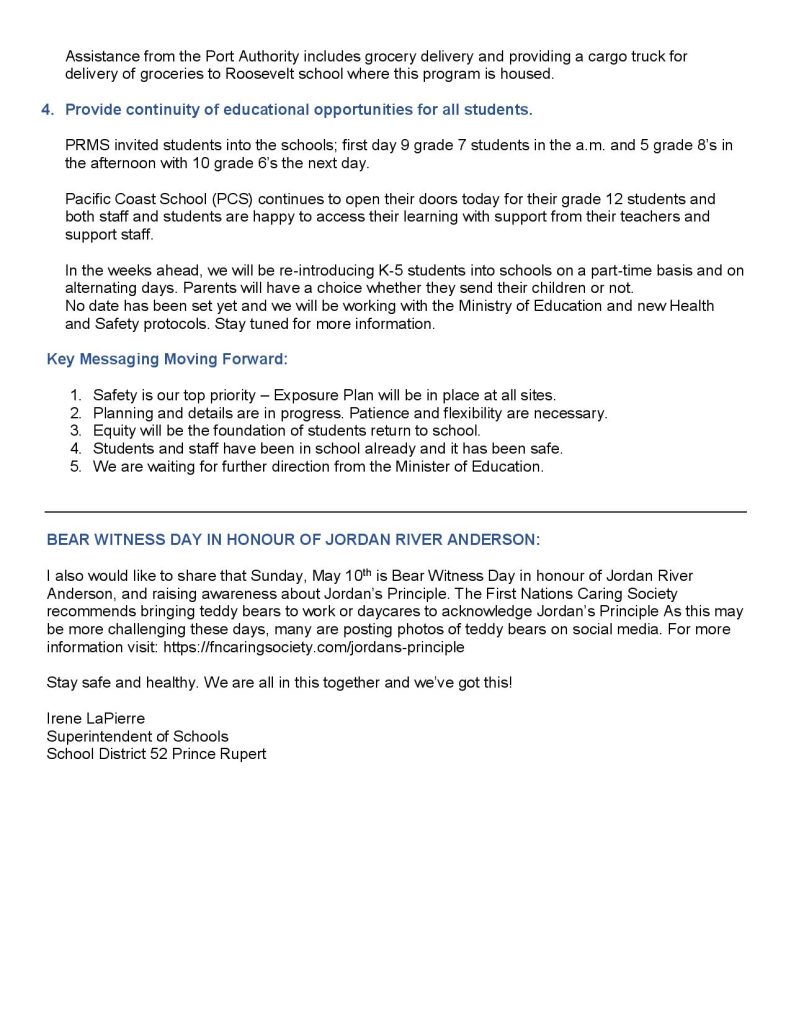 Superintendents Update Sd52 Website