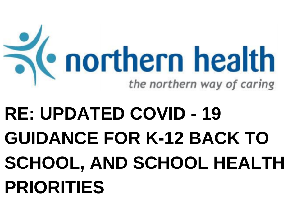 Updated changes to school guidelines COVID-19