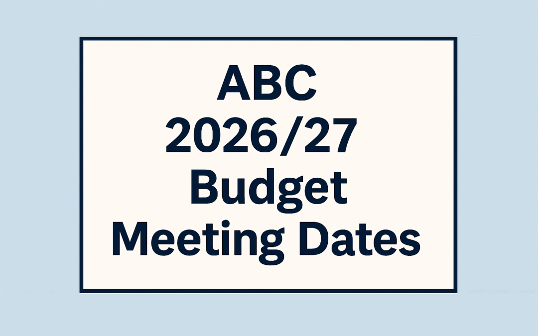 ABC Dates For 2026/27 Budget