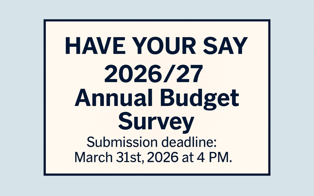 Have your say – 2026/27 Annual Budget Survey