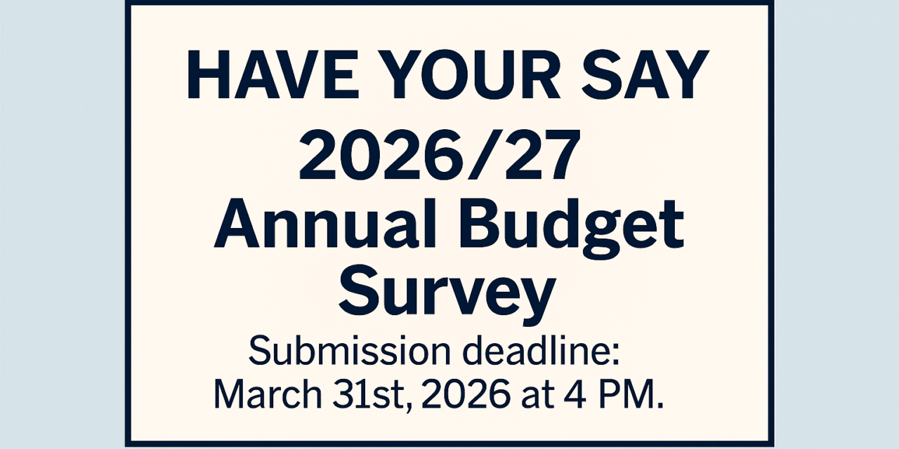 Have your say – 2026/27 Annual Budget Survey