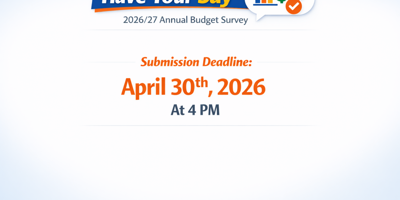 Have your say – 2026/27 Annual Budget Survey
