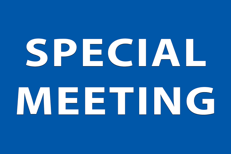 Special meeting